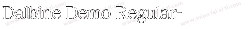 Dalbine Demo Regular字体转换